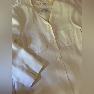 Max Mara ivory suit. Purchased in Italy, made in Italy.